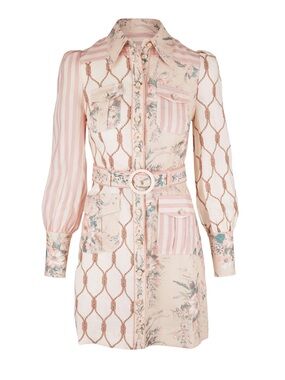 Zimmermann Spliced Moonshine Patched Shirt Dress